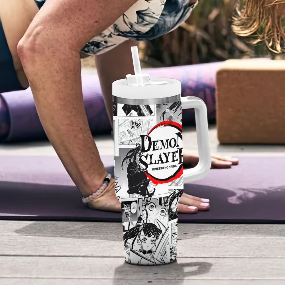 Kanao Tsuyuri Demon Slayer Tumbler With Handle Anime Mix Manga Style TS04 Kanao Tsuyuri Demon Slayer Tumbler With Handle Anime Mix Manga Style TS04