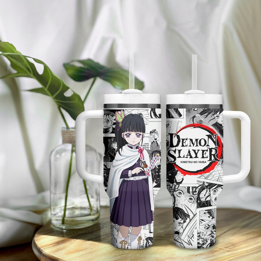 Kanao Tsuyuri Demon Slayer Tumbler With Handle Anime Mix Manga Style TS04 Kanao Tsuyuri Demon Slayer Tumbler With Handle Anime Mix Manga Style TS04