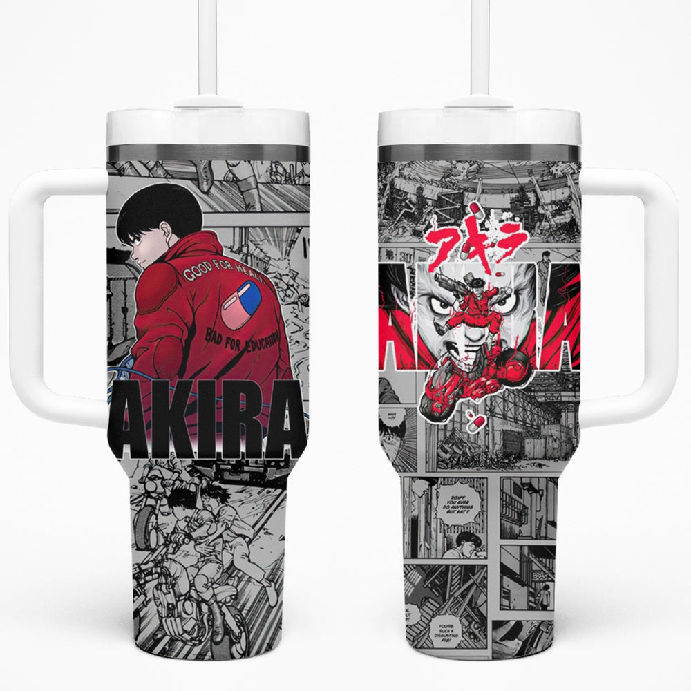 Kaneda - Akira Manga Style Tumbler With Handle TS04 Kaneda - Akira Manga Style Tumbler With Handle TS04