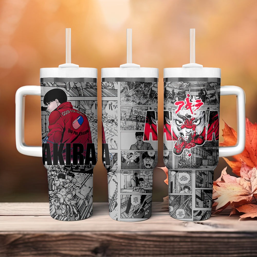 Kaneda - Akira Manga Style Tumbler With Handle TS04 Kaneda - Akira Manga Style Tumbler With Handle TS04