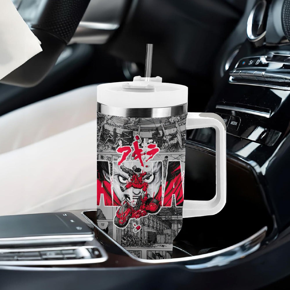 Kaneda - Akira Manga Style Tumbler With Handle TS04 Kaneda - Akira Manga Style Tumbler With Handle TS04