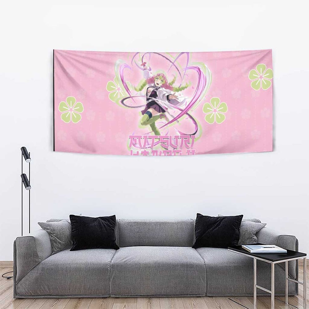 Kanroji Mitsuri Demon Slayer Tumbler With Handle Pastel Blossom Anime Lovecore Style TS04