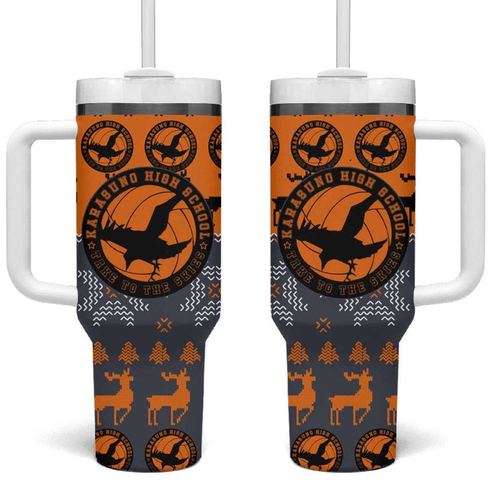 Karasuno - Haikyuu Tumbler With Handle Anime Mix Christmas Style TS04 Karasuno - Haikyuu Tumbler With Handle Anime Mix Christmas Style TS04