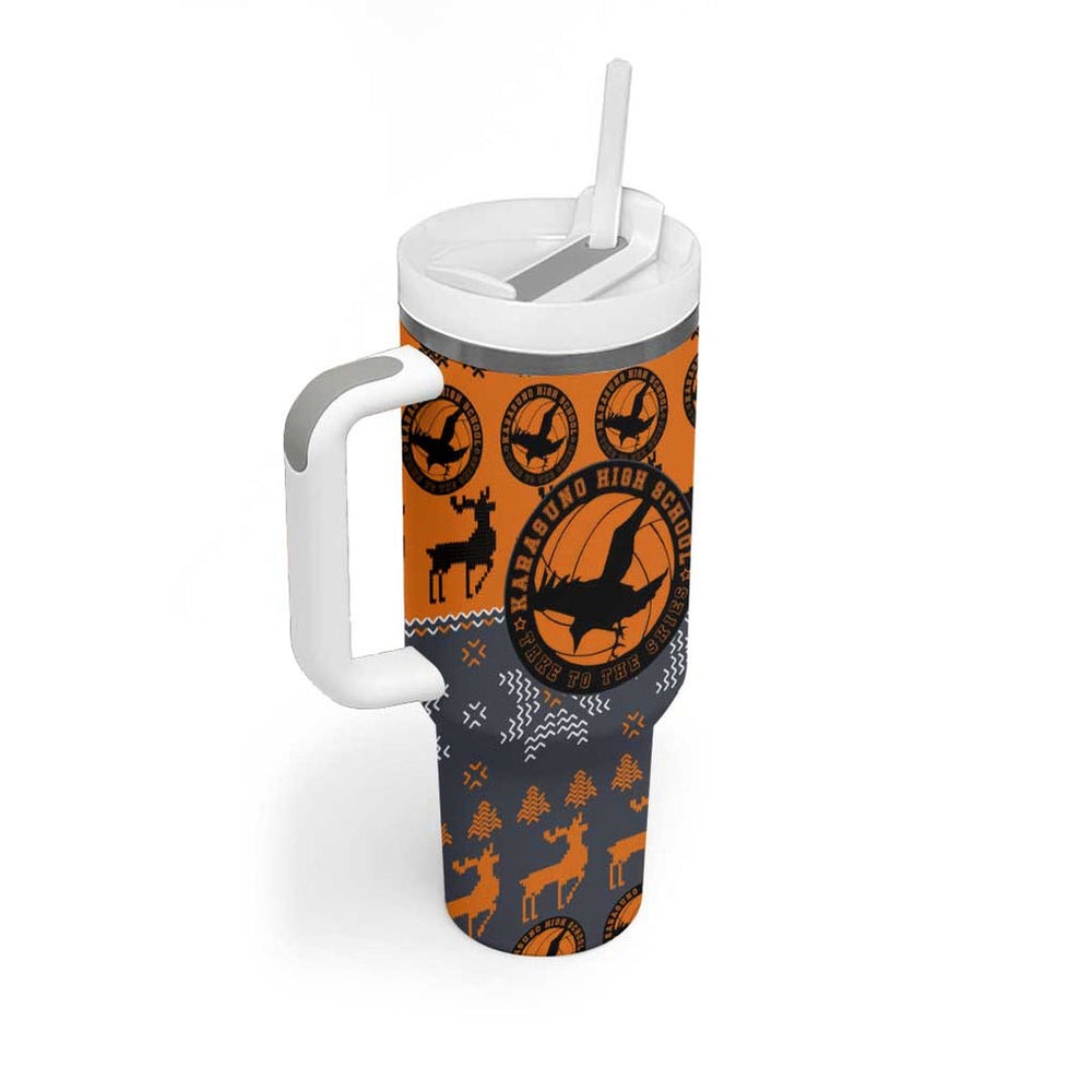 Karasuno - Haikyuu Tumbler With Handle Anime Mix Christmas Style TS04 Karasuno - Haikyuu Tumbler With Handle Anime Mix Christmas Style TS04
