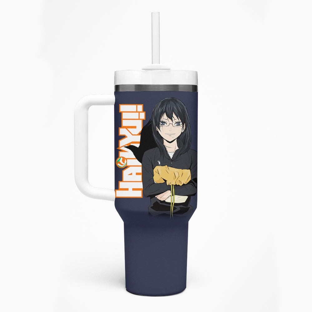 Karasuno Kiyoko Shimizu Tumbler With Handle TS04 Karasuno Kiyoko Shimizu Tumbler With Handle TS04