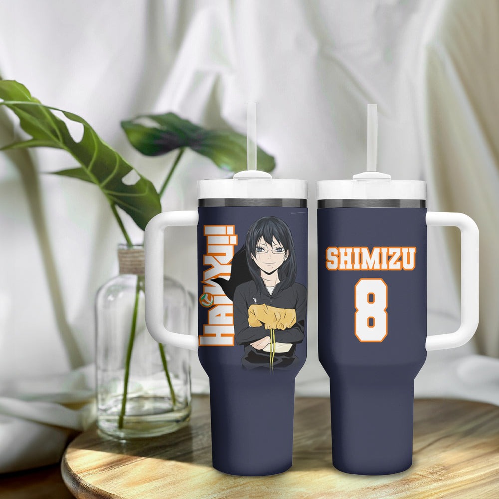 Karasuno Kiyoko Shimizu Tumbler With Handle TS04 Karasuno Kiyoko Shimizu Tumbler With Handle TS04