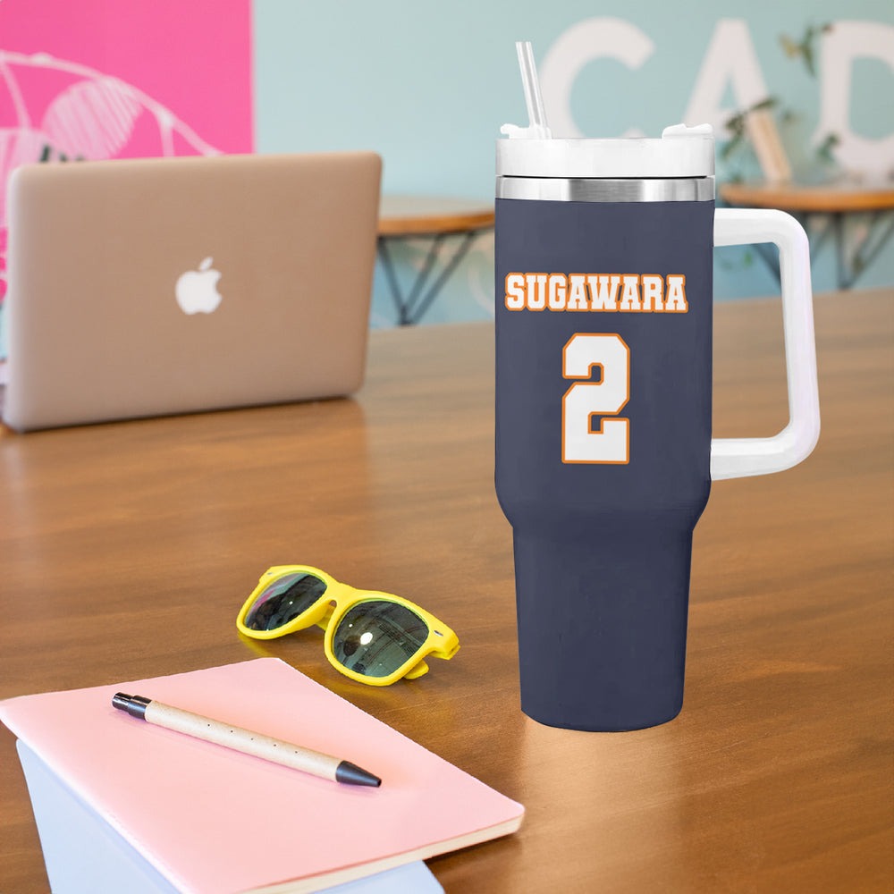 Karasuno Koshi Sugawara Tumbler With Handle Haikyu TS04 Karasuno Koshi Sugawara Tumbler With Handle Haikyu TS04