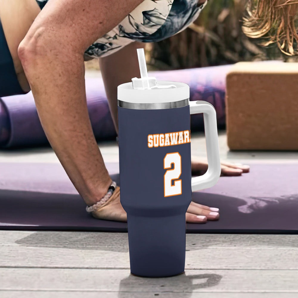Karasuno Koshi Sugawara Tumbler With Handle Haikyu TS04 Karasuno Koshi Sugawara Tumbler With Handle Haikyu TS04