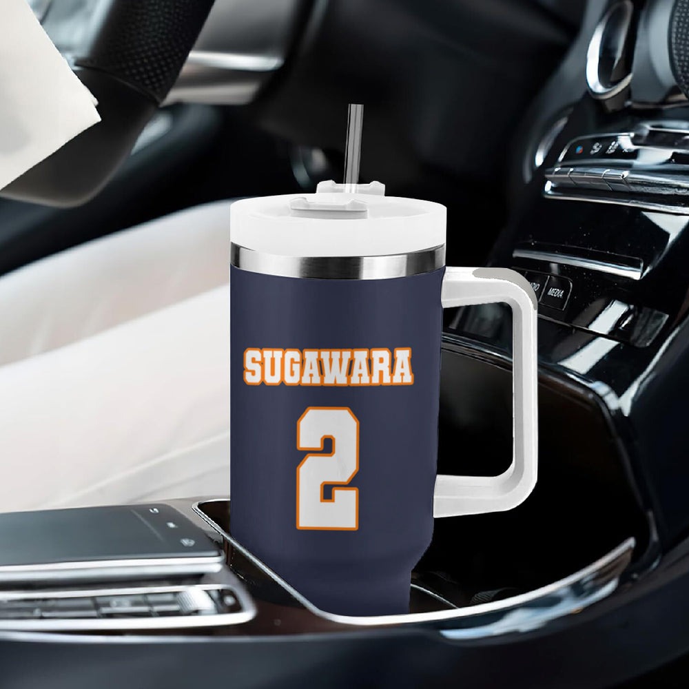 Karasuno Koshi Sugawara Tumbler With Handle Haikyu TS04 Karasuno Koshi Sugawara Tumbler With Handle Haikyu TS04