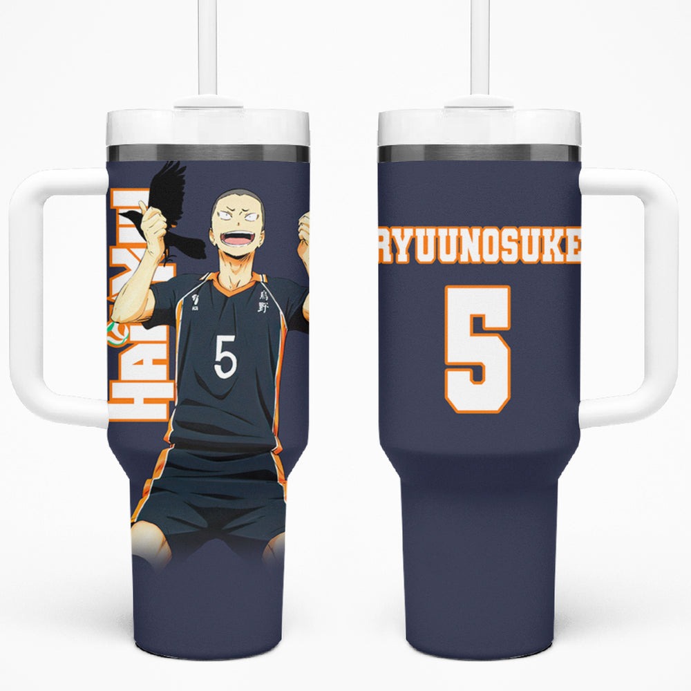 Karasuno Tanaka Tumbler With Handle Haikyu TS04 Karasuno Tanaka Tumbler With Handle Haikyu TS04