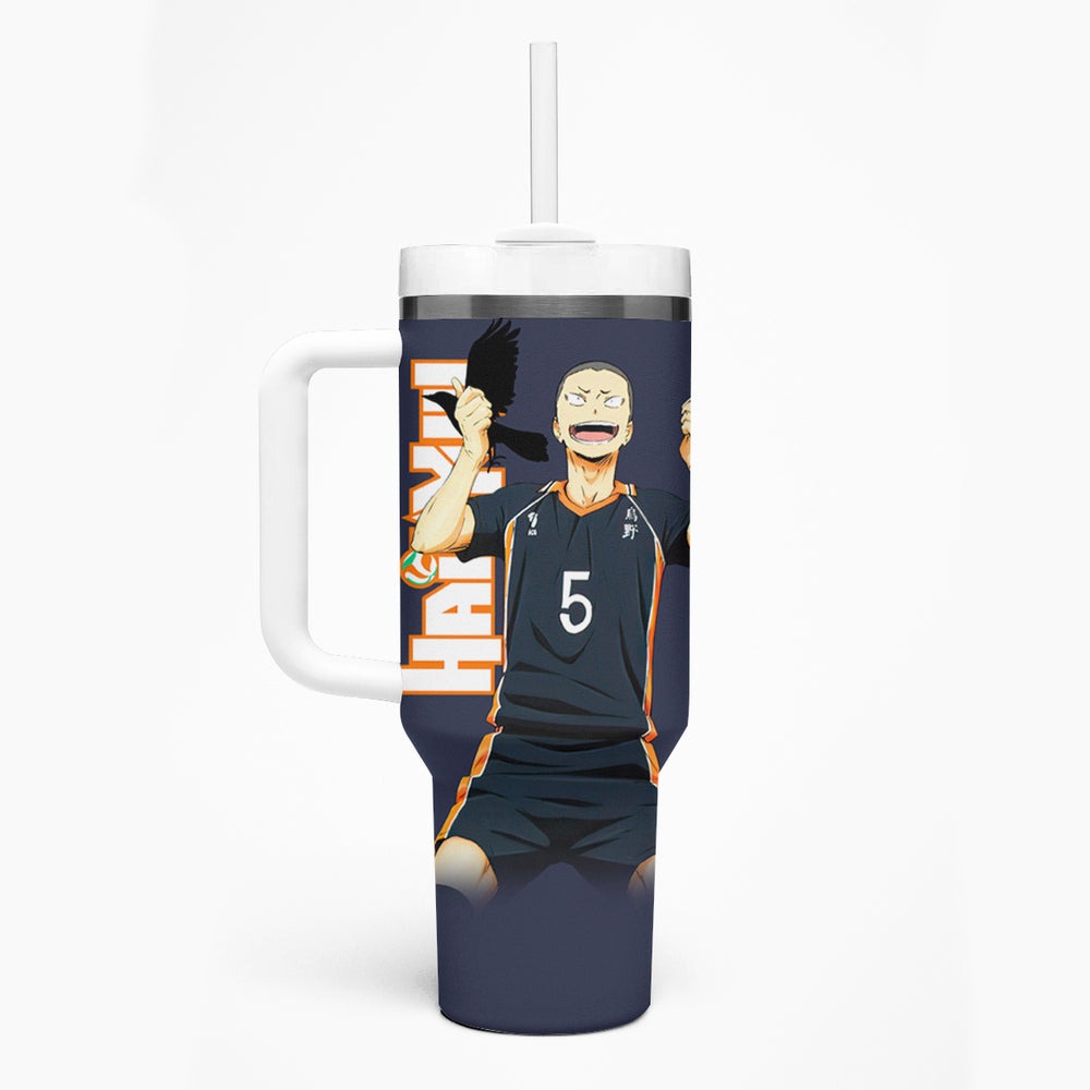 Karasuno Tanaka Tumbler With Handle Haikyu TS04 Karasuno Tanaka Tumbler With Handle Haikyu TS04