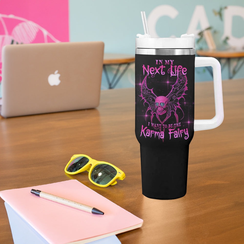 Karma Fairy Skul Tumbler With Handle TS04 Karma Fairy Skul Tumbler With Handle TS04
