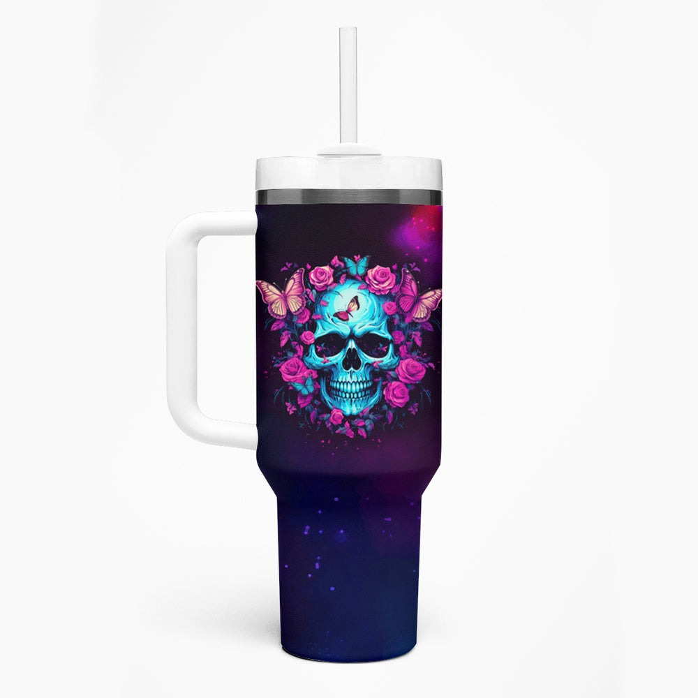 Karma Fairy Skull Galaxy Tumbler With Handle TS04 Karma Fairy Skull Galaxy Tumbler With Handle TS04