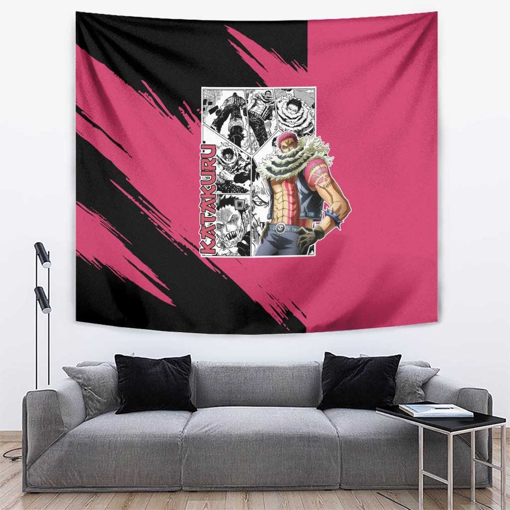 Katakuri - One Piece Tapestry Anime Mix Manga Style TS04 Katakuri - One Piece Tapestry Anime Mix Manga Style TS04