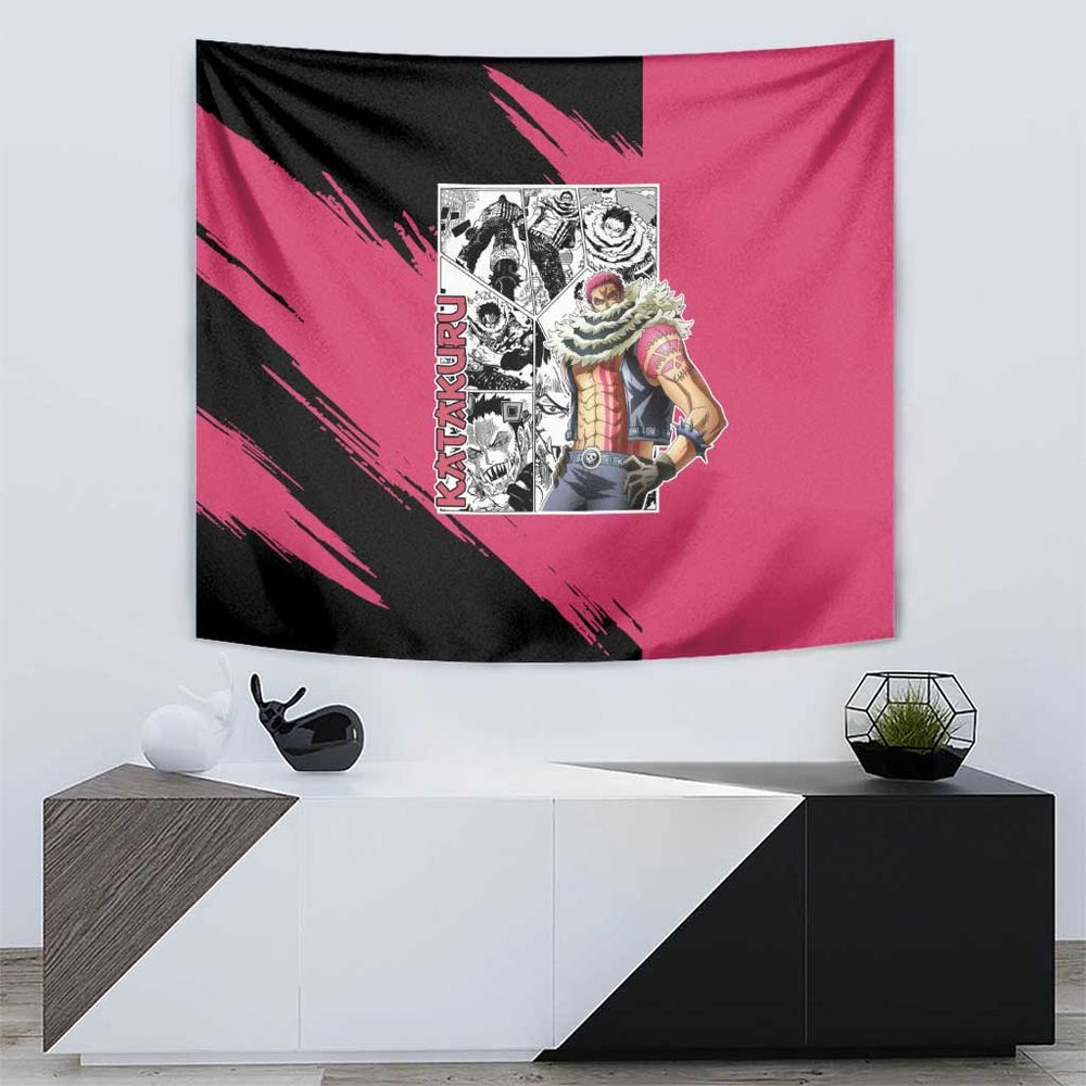 Katakuri - One Piece Tapestry Anime Mix Manga Style TS04 Katakuri - One Piece Tapestry Anime Mix Manga Style TS04