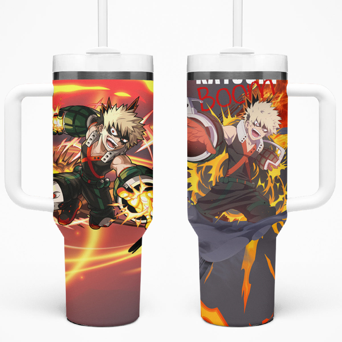 Katsuki Bakugo - My Hero Academia Tumbler With Handle Dynamight Anime Style TS04