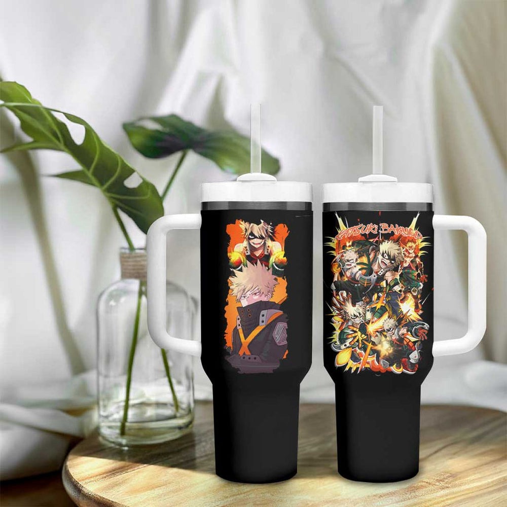 Katsuki Bakugo V2 My Hero Academia Tumbler With Handle Anime Style TS04 Katsuki Bakugo V2 My Hero Academia Tumbler With Handle Anime Style TS04