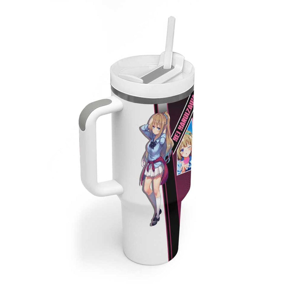 Kei Karuizawa Tumbler With Handle Playful Modern School Anime Style TS04 Kei Karuizawa Tumbler With Handle Playful Modern School Anime Style TS04