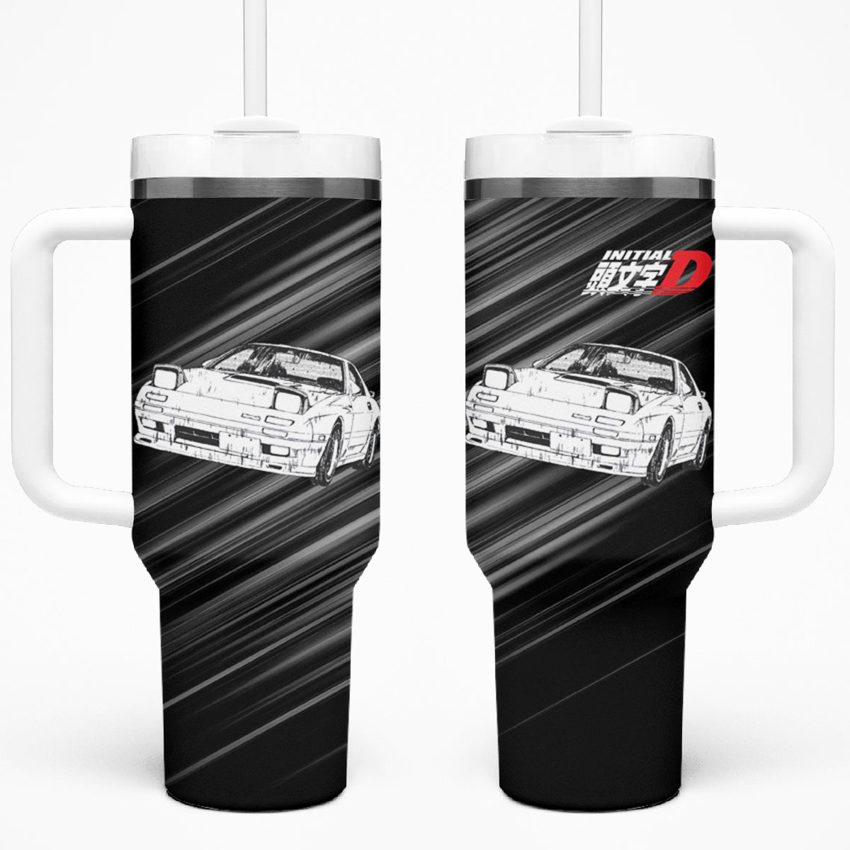 Keisuke Takahashi RX-7 Initial D Tumbler With Handle Manga Mix Anime Style TS04
