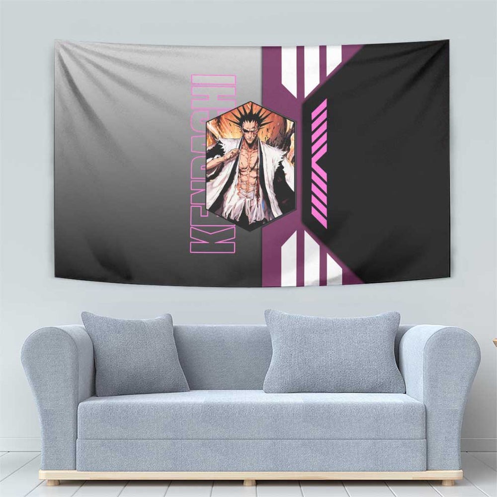 Kenpachi Zaraki from Bleach Tumbler With Handle with Sword and Battle Ready Pose Design TS04 Kenpachi Zaraki from Bleach Tumbler With Handle with Sword and Battle Ready Pose Design TS04