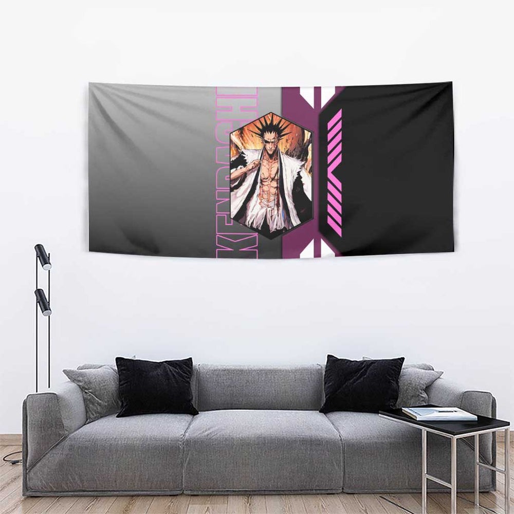 Kenpachi Zaraki from Bleach Tumbler With Handle with Sword and Battle Ready Pose Design TS04 Kenpachi Zaraki from Bleach Tumbler With Handle with Sword and Battle Ready Pose Design TS04