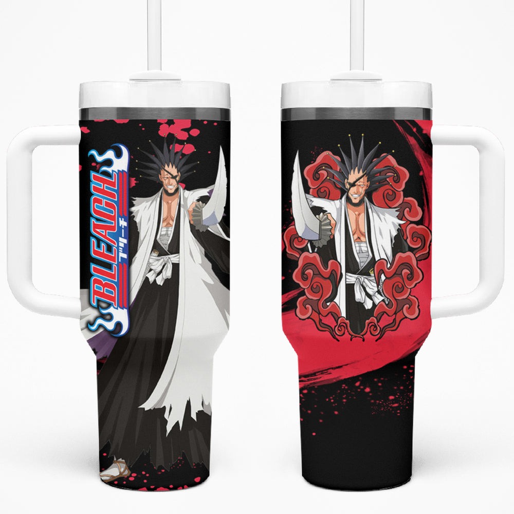 Kenpachi Zaraki Tumbler With Handle Anime Japan Style TS04 Kenpachi Zaraki Tumbler With Handle Anime Japan Style TS04