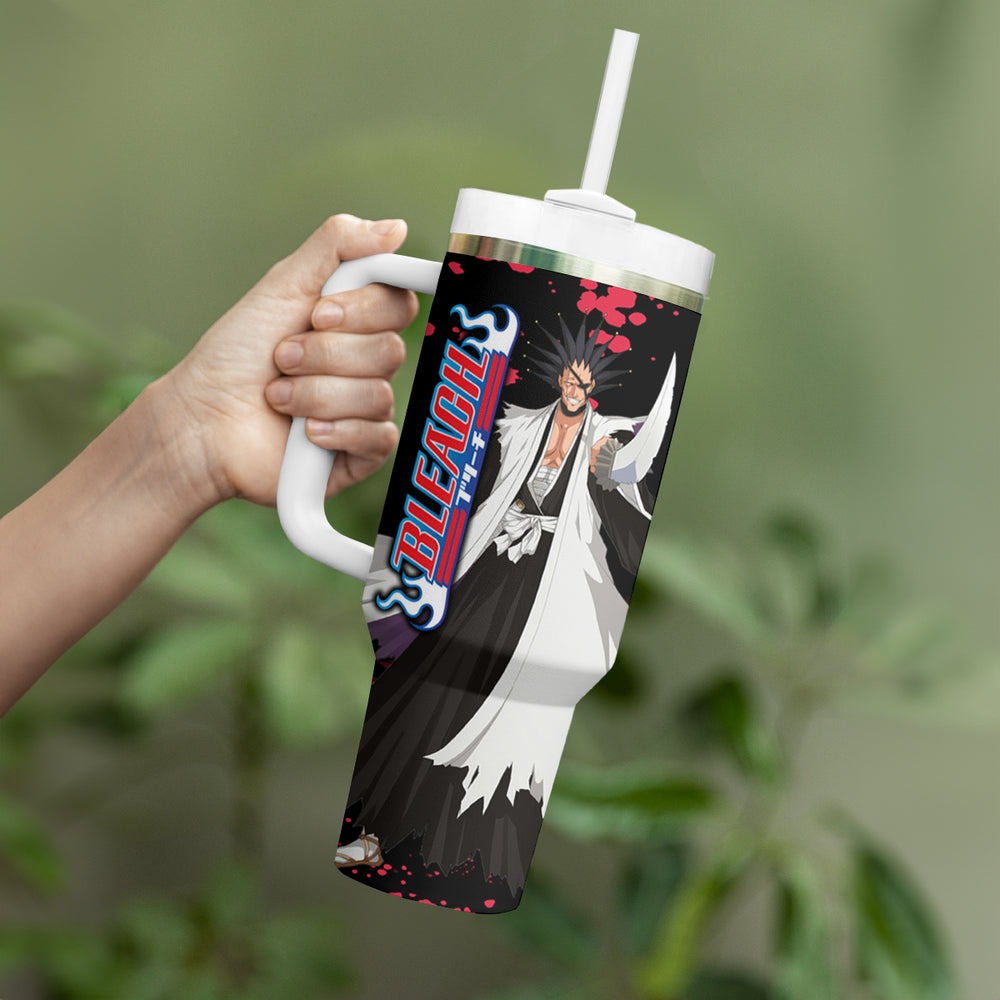 Kenpachi Zaraki Tumbler With Handle Anime Japan Style TS04 Kenpachi Zaraki Tumbler With Handle Anime Japan Style TS04