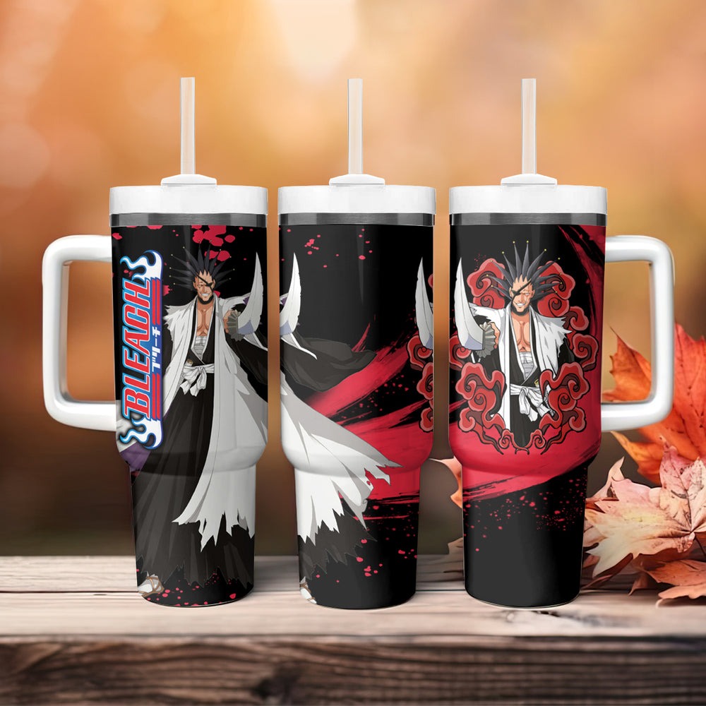 Kenpachi Zaraki Tumbler With Handle Anime Japan Style TS04 Kenpachi Zaraki Tumbler With Handle Anime Japan Style TS04