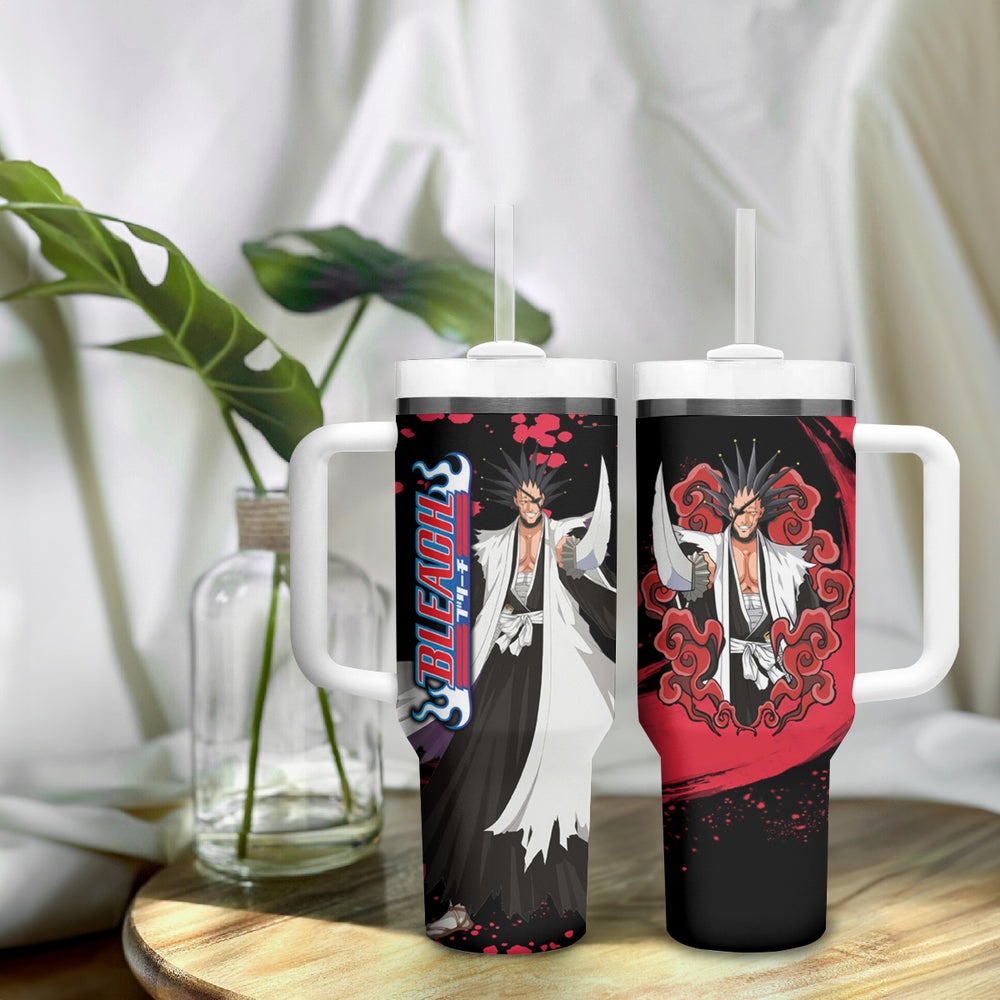Kenpachi Zaraki Tumbler With Handle Anime Japan Style TS04 Kenpachi Zaraki Tumbler With Handle Anime Japan Style TS04