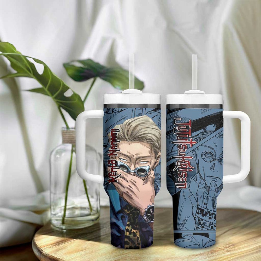 Kento Nanami - Jujutsu Kaisen Tumbler With Handle Anime Style TS04 Kento Nanami - Jujutsu Kaisen Tumbler With Handle Anime Style TS04