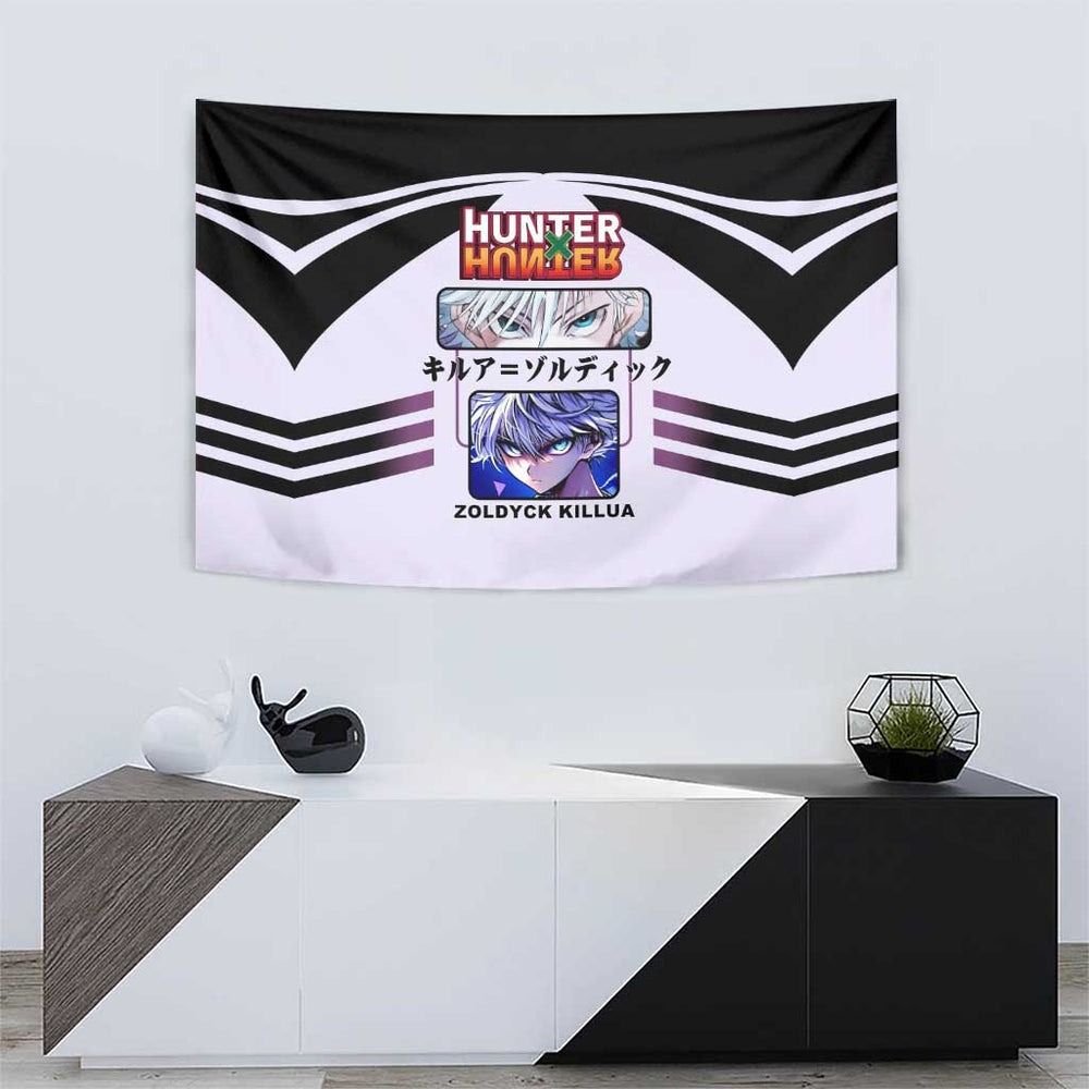 Killua Zoldyck from Hunter x Hunter Tumbler With Handle with Lightning Aura and Agile Combat Pose Design TS04 Killua Zoldyck from Hunter x Hunter Tumbler With Handle with Lightning Aura and Agile Combat Pose Design TS04