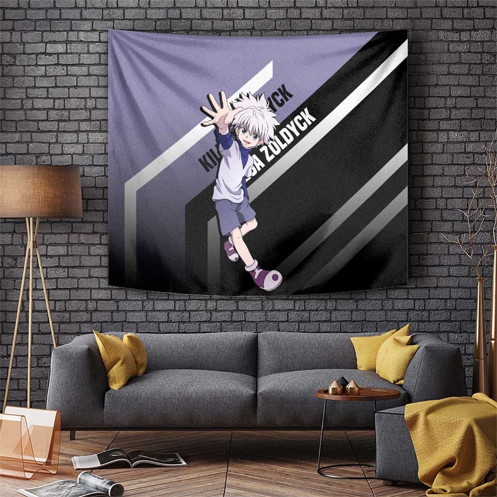 Killua Zoldyck Hunter x Hunter Lightning Aura Design Tumbler With Handle with Transformation Artwork and Anime Style Graphics TS04 Killua Zoldyck Hunter x Hunter Lightning Aura Design Tumbler With Handle with Transformation Artwork and Anime Style Graphics TS04