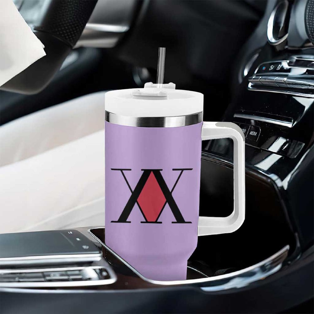 Killua Zoldyck Hunter x Hunter Lightning Aura Design Tumbler With Handle with Transformation Artwork and Anime Style Graphics TS04 Killua Zoldyck Hunter x Hunter Lightning Aura Design Tumbler With Handle with Transformation Artwork and Anime Style Graphics TS04