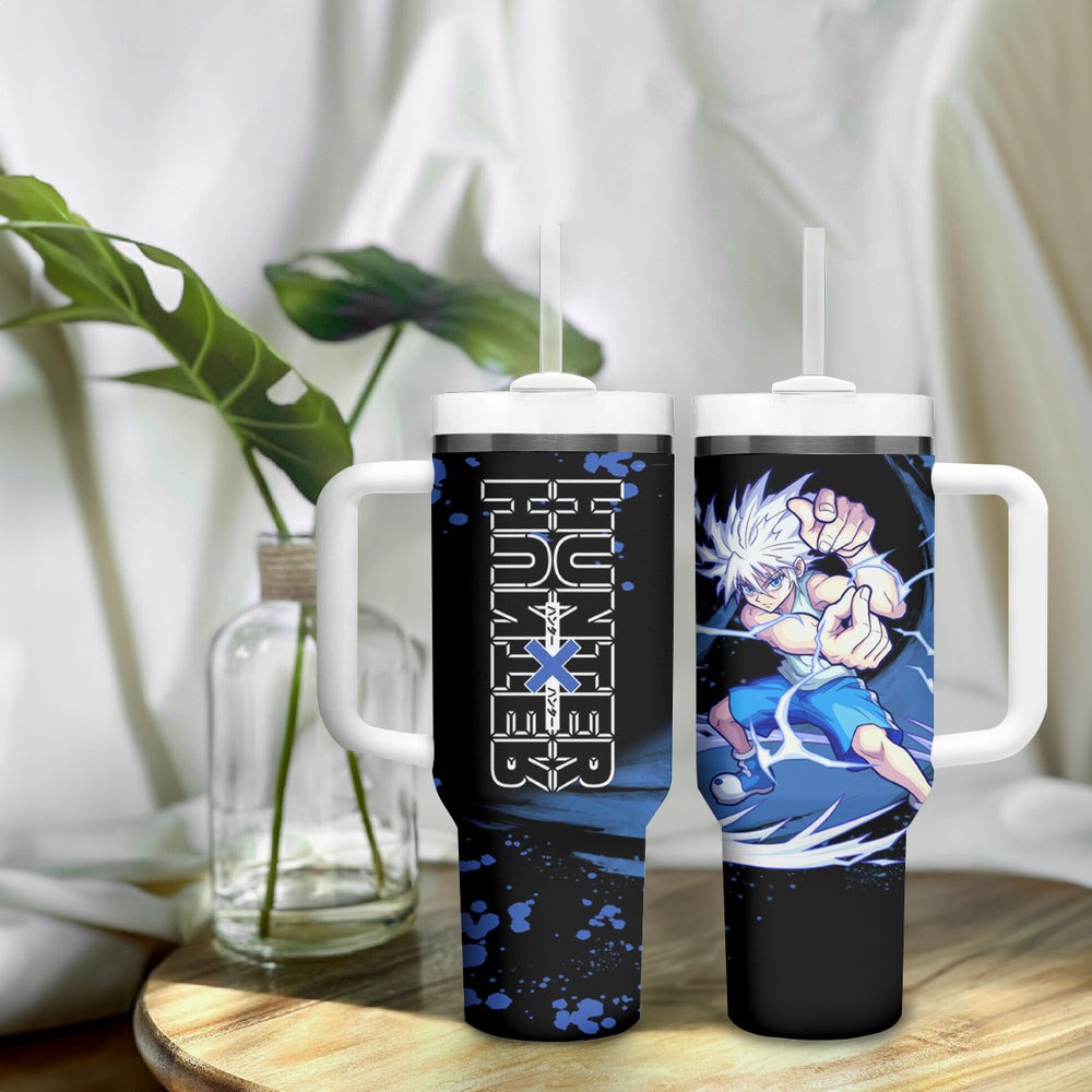 Killua Zoldyck Tumbler With Handle TS04 Killua Zoldyck Tumbler With Handle TS04