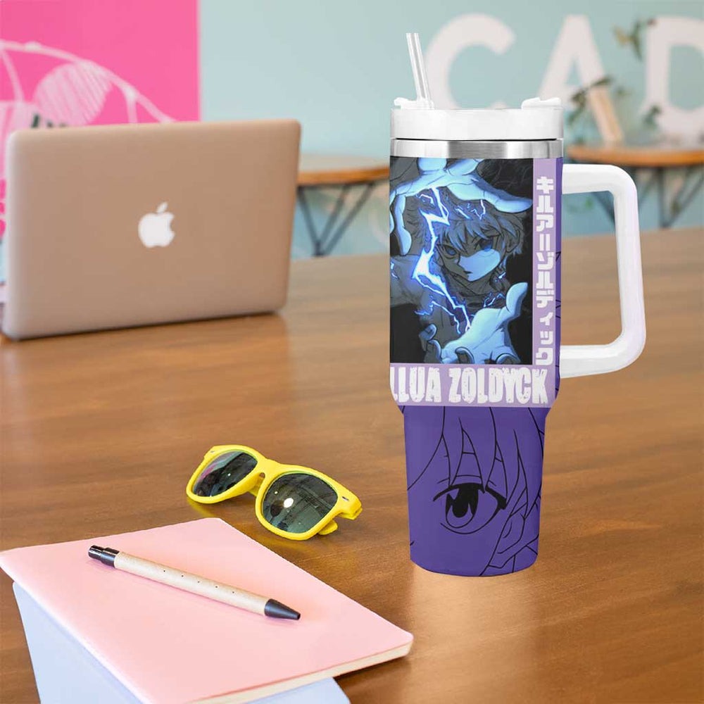 Killua Zoldyck Tumbler With Handle TS04 Killua Zoldyck Tumbler With Handle TS04