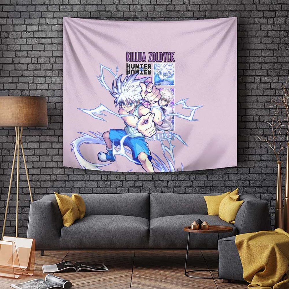 Killua Zoldyck V3 Hunter x Hunter Tapestry Anime Style TS04 Killua Zoldyck V3 Hunter x Hunter Tapestry Anime Style TS04