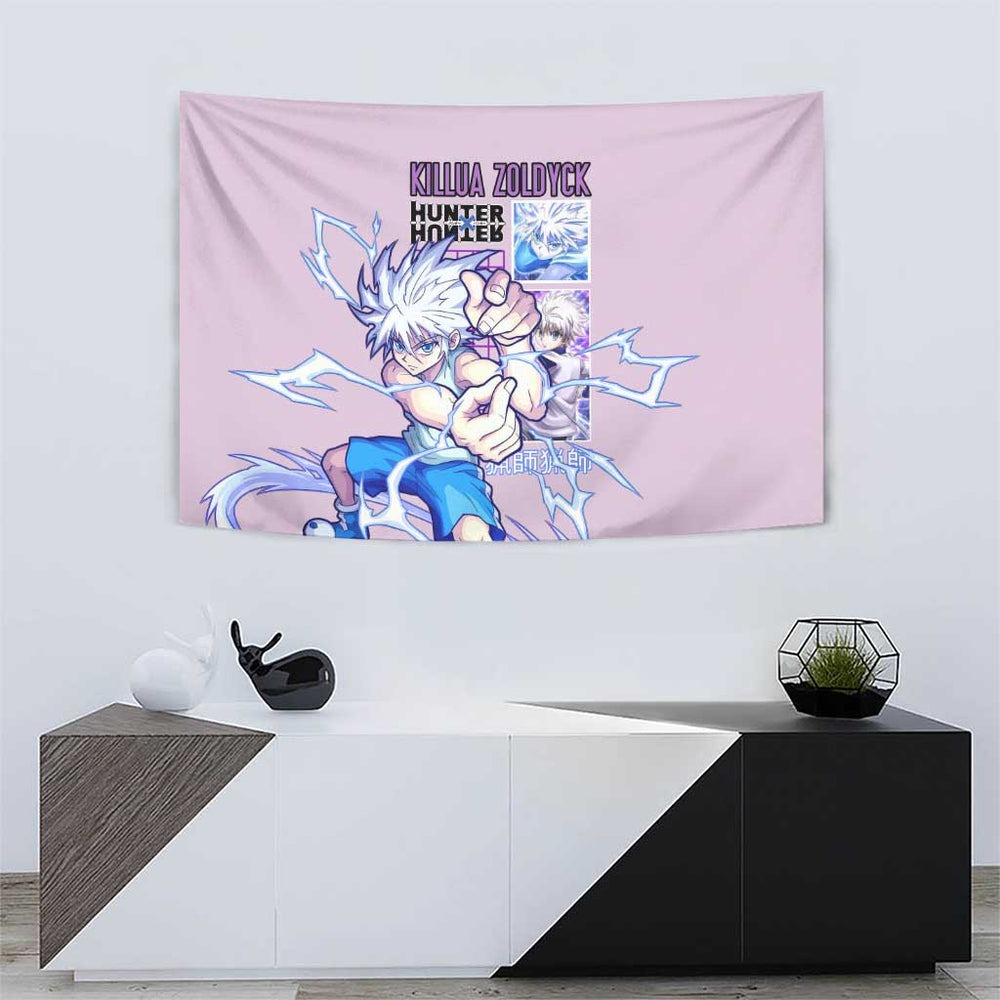 Killua Zoldyck V3 Hunter x Hunter Tapestry Anime Style TS04 Killua Zoldyck V3 Hunter x Hunter Tapestry Anime Style TS04