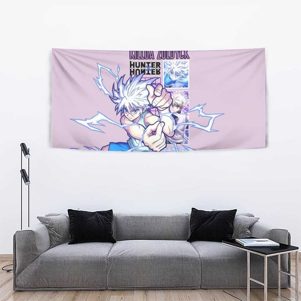 Killua Zoldyck V3 Hunter x Hunter Tapestry Anime Style TS04 Killua Zoldyck V3 Hunter x Hunter Tapestry Anime Style TS04