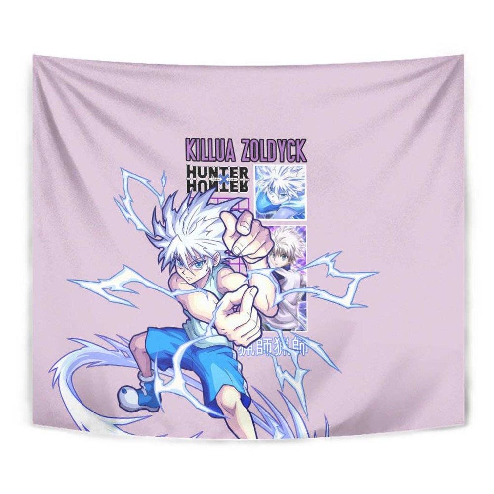 Killua Zoldyck V3 Hunter x Hunter Tapestry Anime Style TS04 Killua Zoldyck V3 Hunter x Hunter Tapestry Anime Style TS04