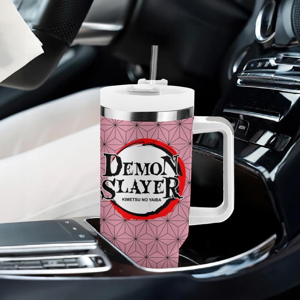 Kimetsu Nezuko Demon Slayer Tumbler With Handle Anime Funny Style TS04 Kimetsu Nezuko Demon Slayer Tumbler With Handle Anime Funny Style TS04