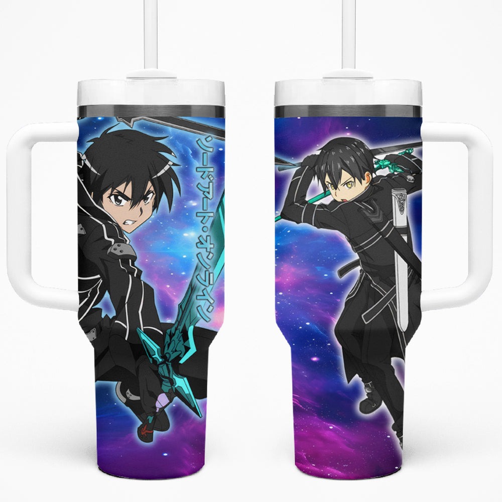 Kirito - Galaxy Style Tumbler With Handle Sword Art Galaxy Style TS04 Kirito - Galaxy Style Tumbler With Handle Sword Art Galaxy Style TS04