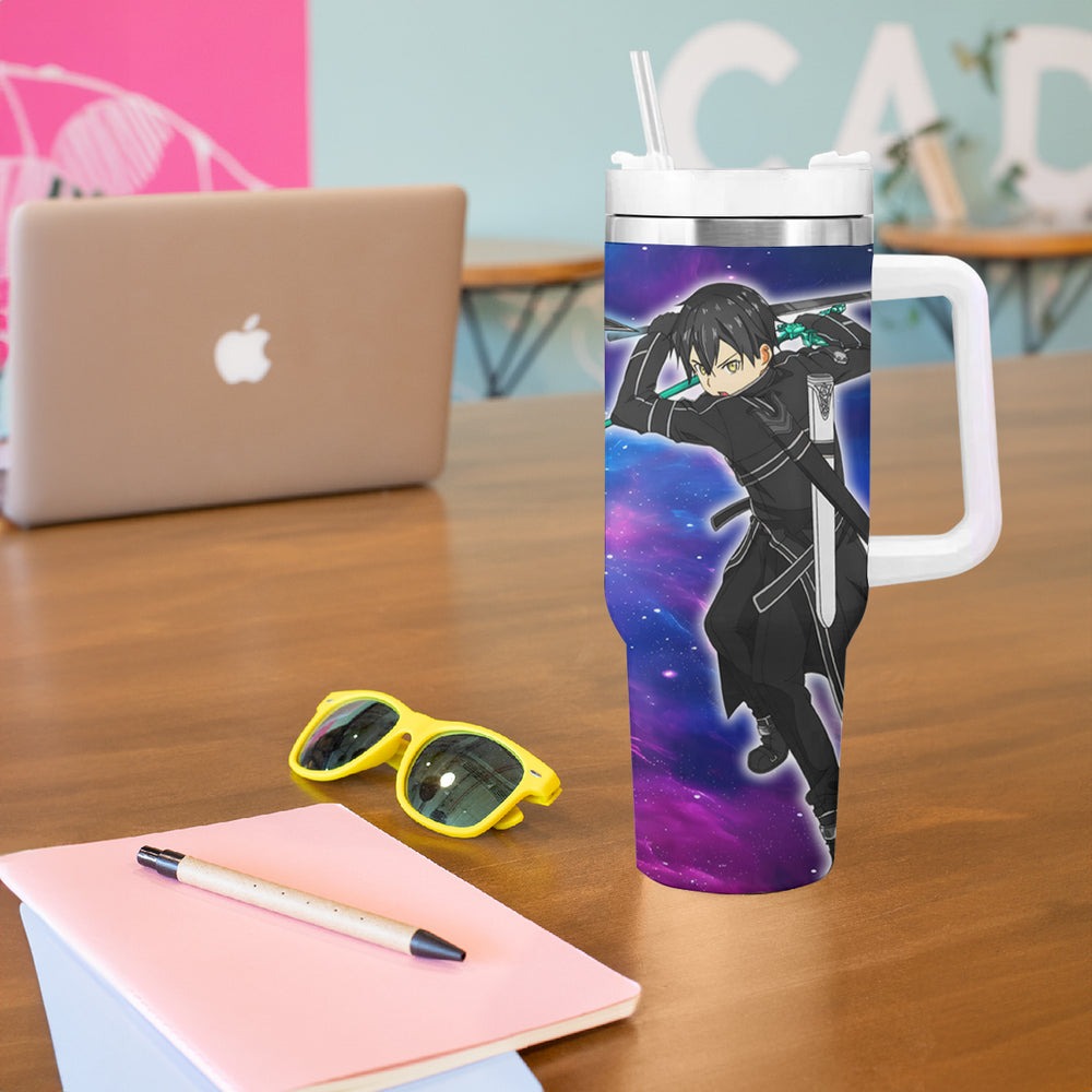 Kirito - Galaxy Style Tumbler With Handle Sword Art Galaxy Style TS04 Kirito - Galaxy Style Tumbler With Handle Sword Art Galaxy Style TS04