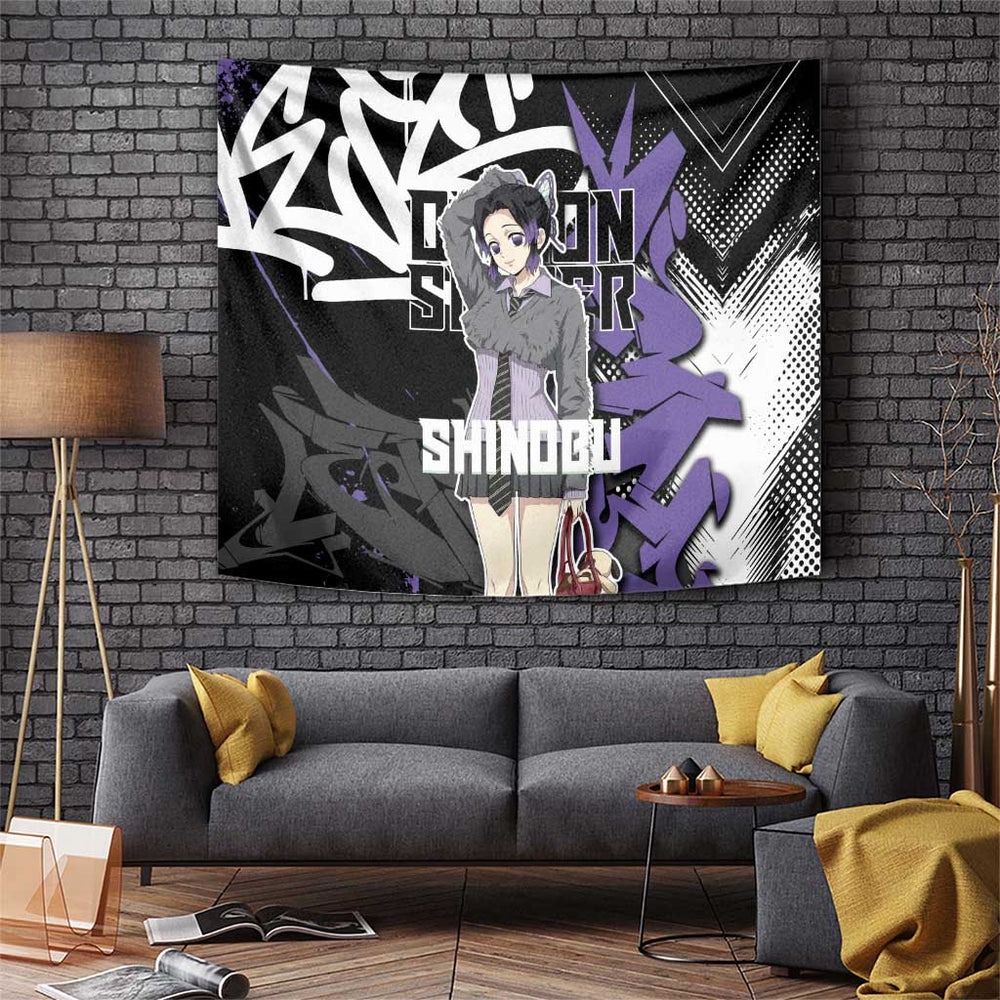 Kocho Shinobu Demon Slayer Tumbler With Handle Anime Style TS04 Kocho Shinobu Demon Slayer Tumbler With Handle Anime Style TS04
