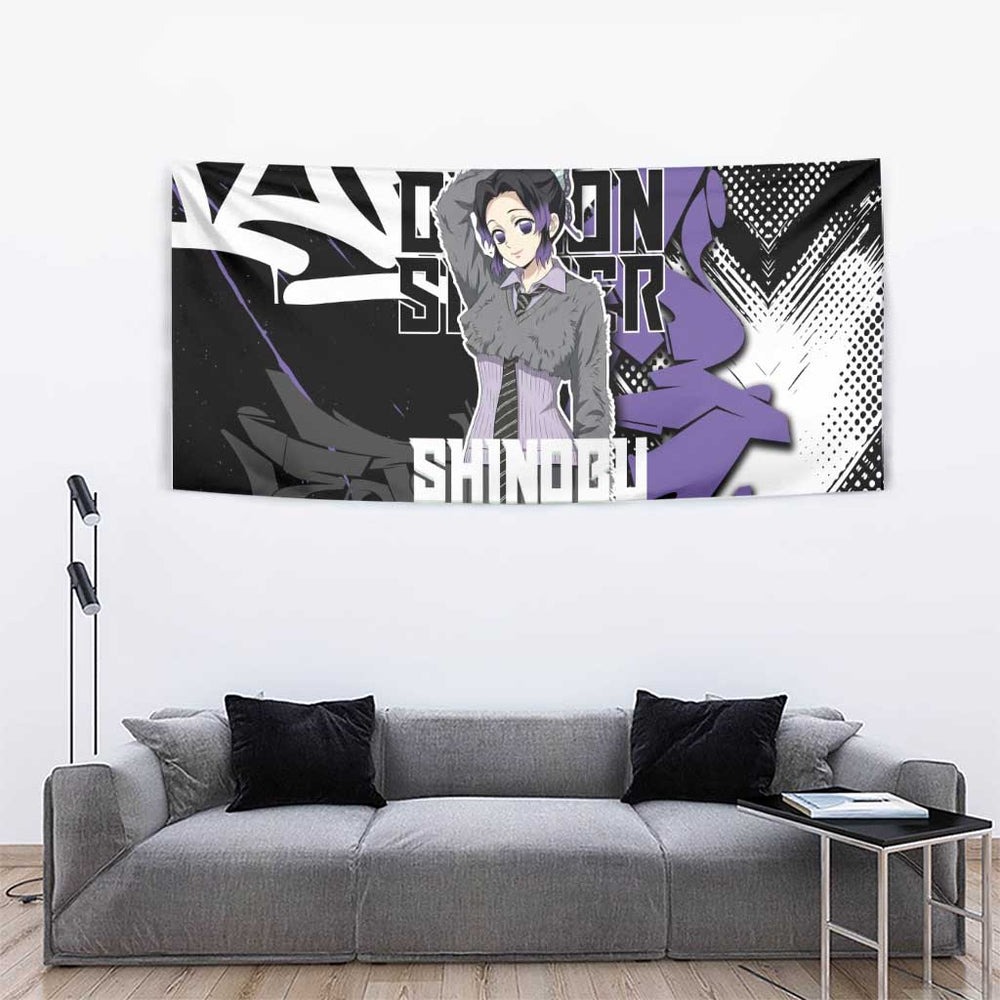 Kocho Shinobu Demon Slayer Tumbler With Handle Anime Style TS04 Kocho Shinobu Demon Slayer Tumbler With Handle Anime Style TS04
