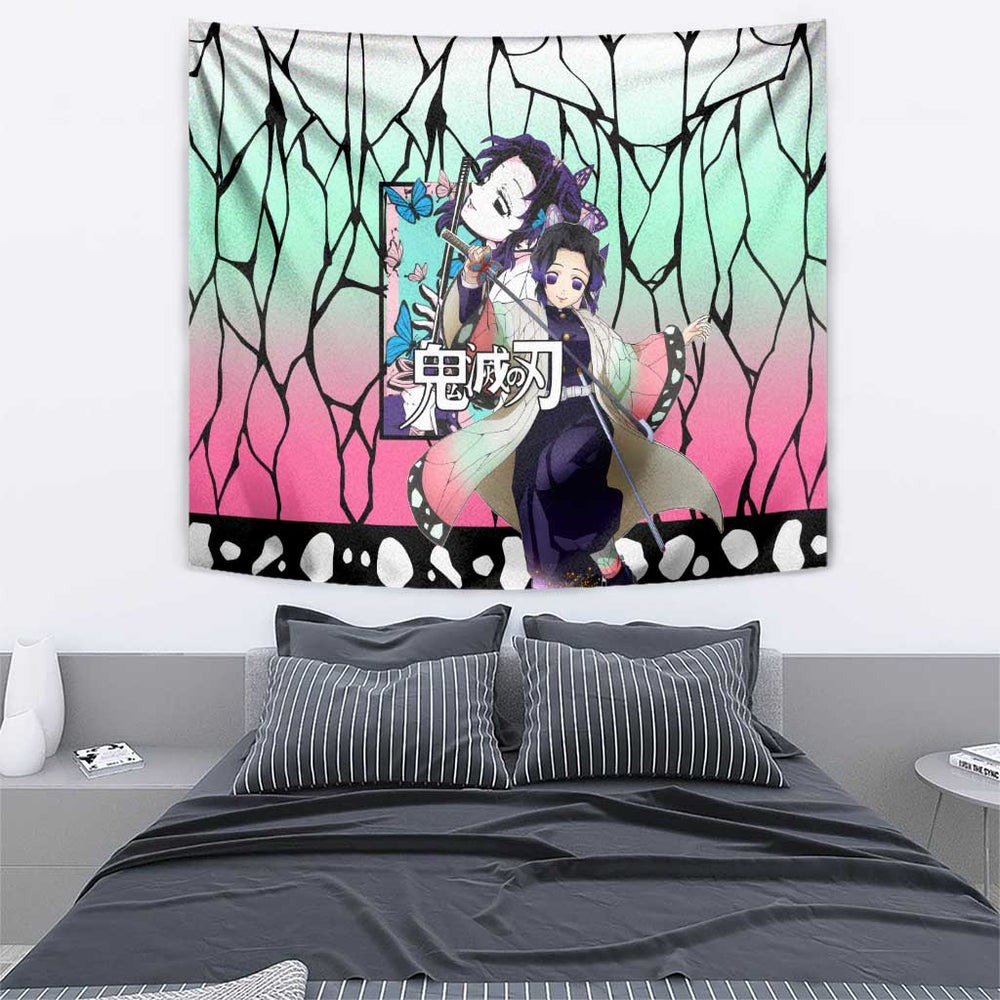Kocho Shinobu Haori Demon Slayer Tumbler With Handle Anime Style TS04
