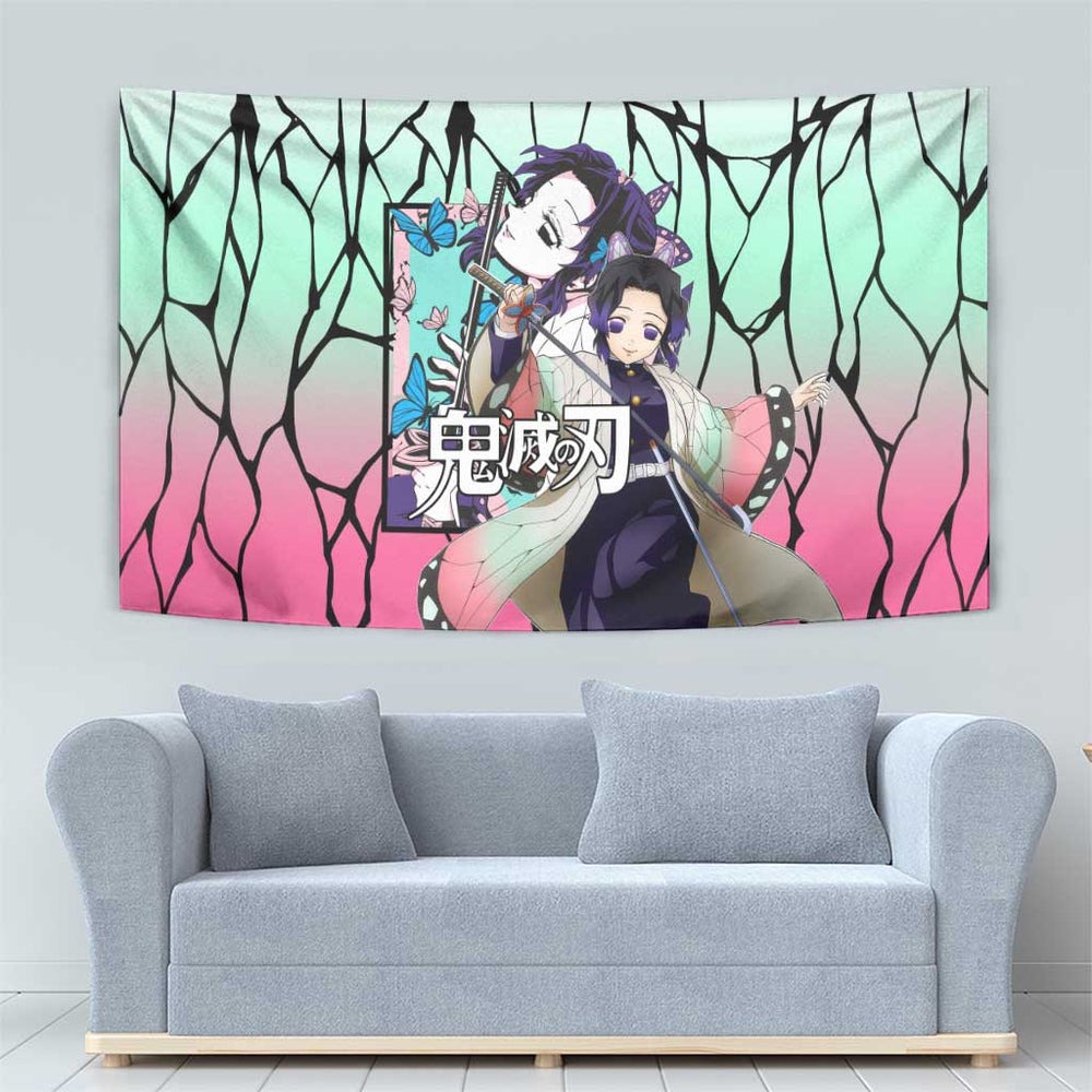 Kocho Shinobu Haori Demon Slayer Tumbler With Handle Anime Style TS04