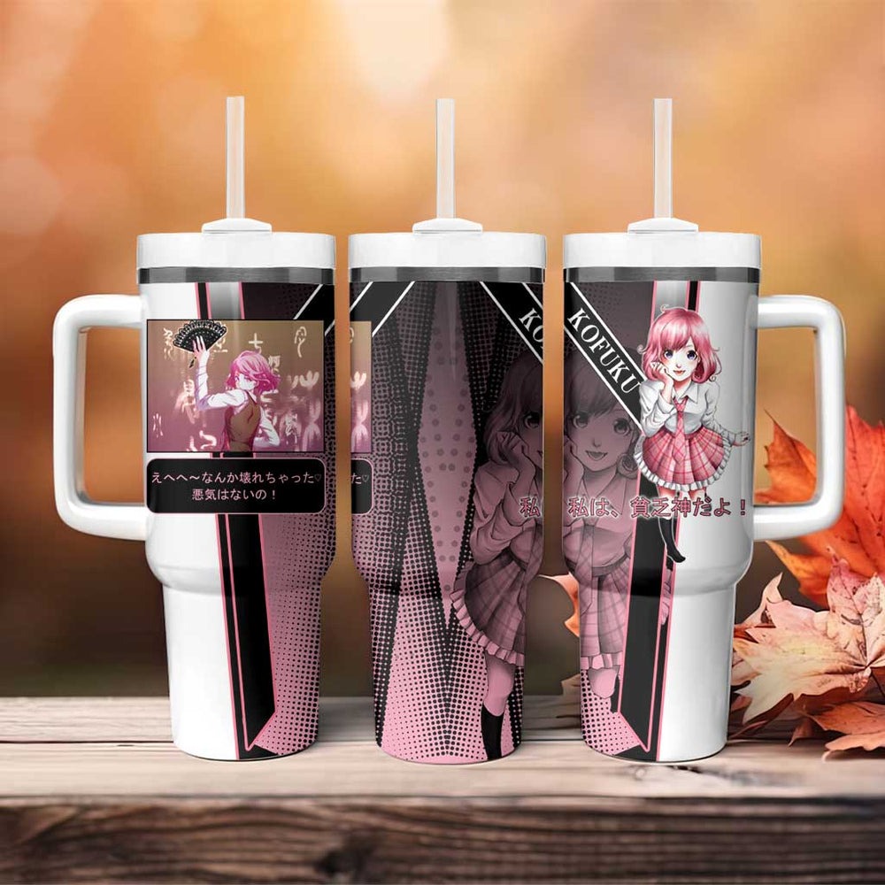 Kofuku Tumbler With Handle Playful Chaoscore Anime Style TS04
