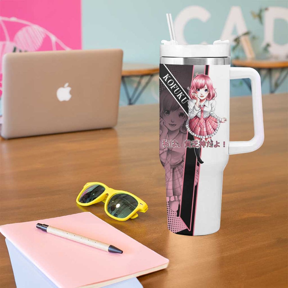 Kofuku Tumbler With Handle Playful Chaoscore Anime Style TS04