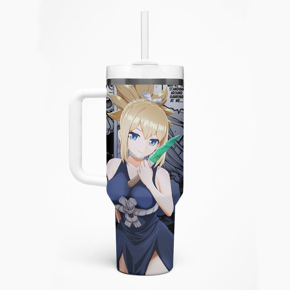 Kohaku Tumbler With Handle Dr Stone TS04 Kohaku Tumbler With Handle Dr Stone TS04
