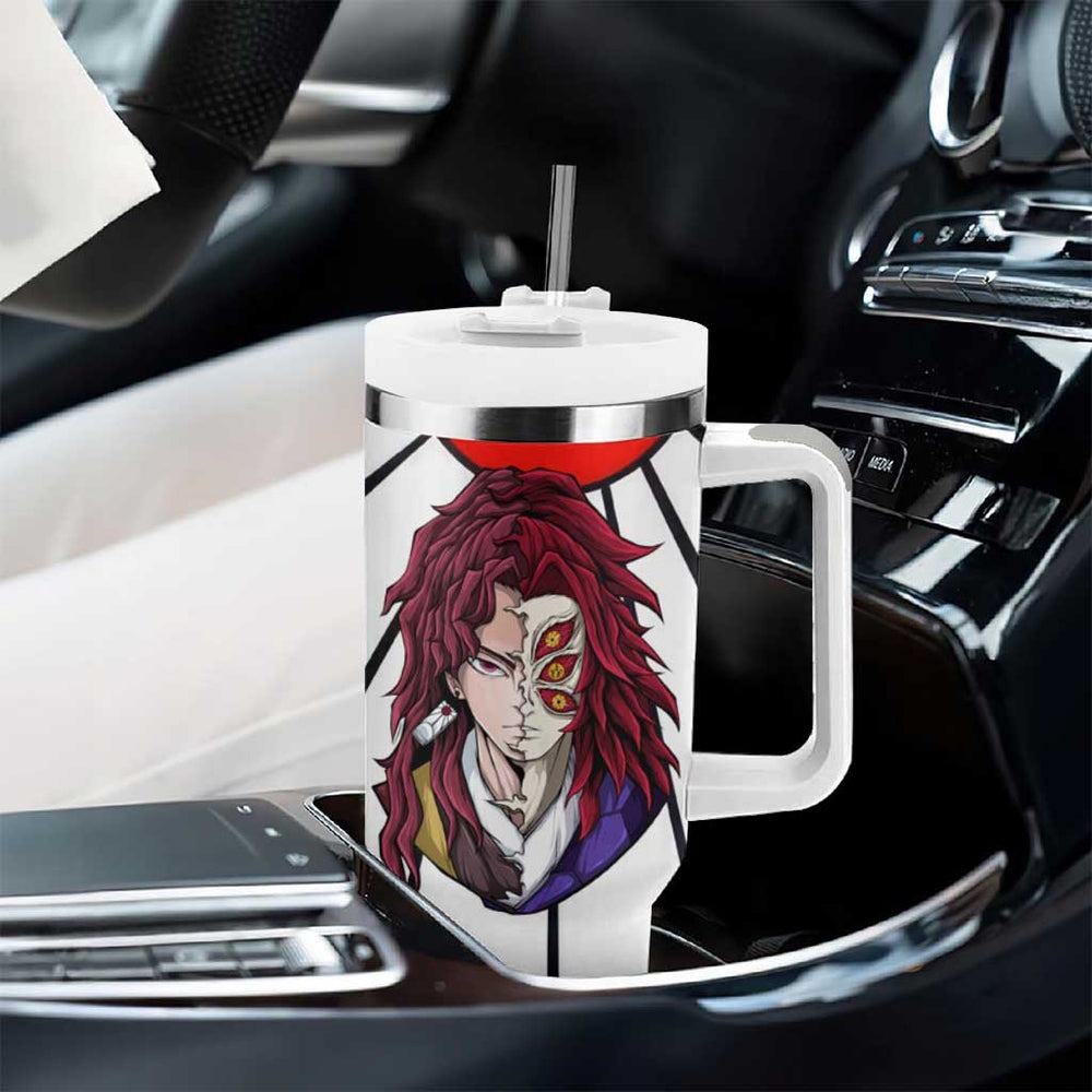 Kokushibo And Yoriichi - Demon Slayer Tumbler With Handle Anime Style TS04 Kokushibo And Yoriichi - Demon Slayer Tumbler With Handle Anime Style TS04